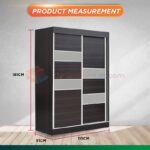【READY STOCK】𝐌𝐘𝐅𝐔𝐑𝐍𝐈𝐓𝐔𝐑𝐄𝐋𝐀𝐁®: COMEL 4'FT Sliding Door Wardrobe Solid Board Almari Baju 4 kaki Home Furniture hanya RM287.99 di Shopee