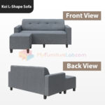 【READY STOCK】𝐌𝐘𝐅𝐔𝐑𝐍𝐈𝐓𝐔𝐑𝐄𝐋𝐀𝐁®: KOI L-Shape Fabric Sofa Cheap Ikea Furniture Katil Sofa Nordic Murah Home hanya RM299.00 di Shopee