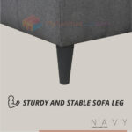 【READY STOCK】𝐌𝐘𝐅𝐔𝐑𝐍𝐈𝐓𝐔𝐑𝐄𝐋𝐀𝐁®: NAVY L-Shape Fabric Sofa Cheap Ikea Furniture Katil Sofa Nordic Murah Home hanya RM479.00 di Shopee