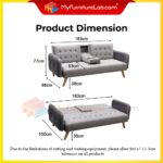 【READY STOCK】𝐌𝐘𝐅𝐔𝐑𝐍𝐈𝐓𝐔𝐑𝐄𝐋𝐀𝐁®: THOMAS Sofa Bed 3 Seater 4 Seater Sofa Ruang Tamu Sofa Home Furniture hanya RM478.00 di Shopee