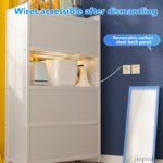 🔥Ready Stock🔥Kitchen rack floor-multi-layer microwave oven storage cabinet organizer shelf with wheels dapur kabinet hanya RM139.00 di Shopee