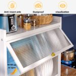 🔥Ready Stock🔥Kitchen rack floor-multi-layer microwave oven storage cabinet organizer shelf with wheels dapur kabinet hanya RM139.00 di Shopee