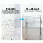 🔥🔥【9112】Stainless Steel Clothes Rack Rak Penyidai Baju Hanger Baju Clothes Drying Rack Hanger Laundry Hanger Foldable hanya RM24.80 di Shopee