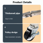🔥🔥【9112】Stainless Steel Clothes Rack Rak Penyidai Baju Hanger Baju Clothes Drying Rack Hanger Laundry Hanger Foldable hanya RM24.80 di Shopee